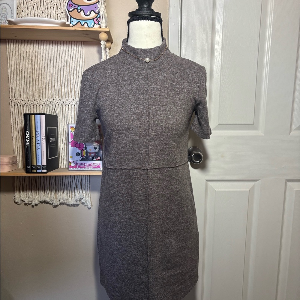 Elegant Gray Women's Dress